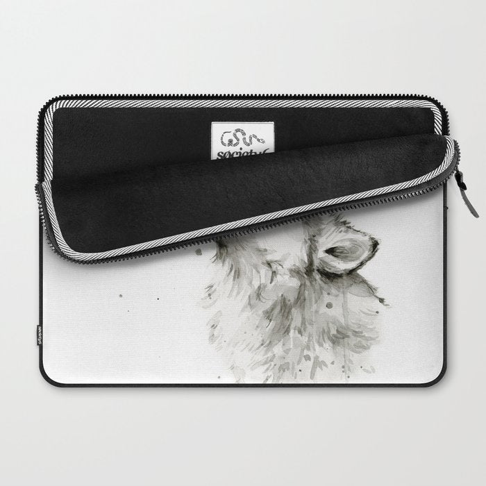 Wolf Howling Laptop Sleeve Gallery Image 2