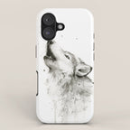 Wolf Howling iPhone Case Gallery Image 1