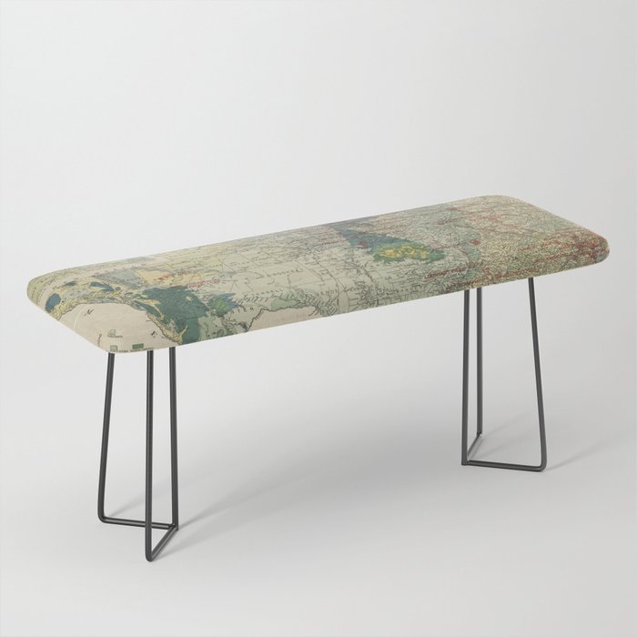 Vintage Map of The Texas Oil and Gas Fields (1920) Bench Gallery Image 1