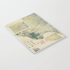 Vintage Map of The Texas Oil and Gas Fields (1920) Notebook Gallery Image 3