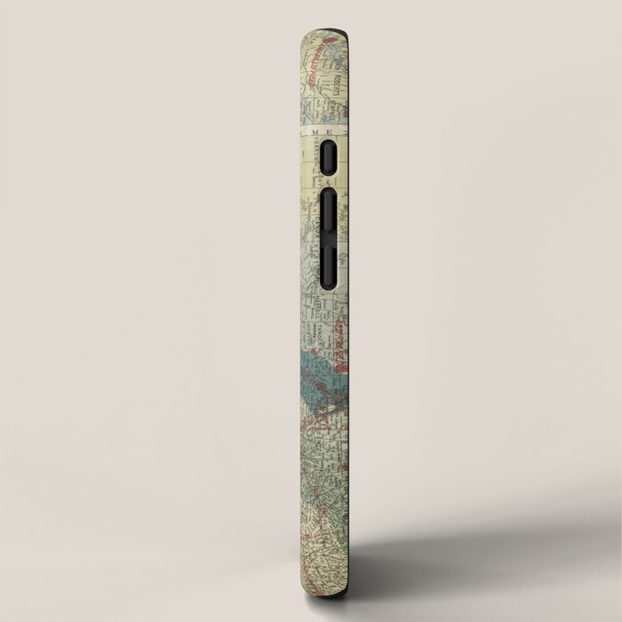 Vintage Map of The Texas Oil and Gas Fields (1920) iPhone Case Gallery Image 2