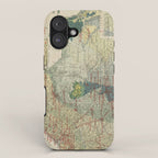 Vintage Map of The Texas Oil and Gas Fields (1920) iPhone Case Gallery Image 1