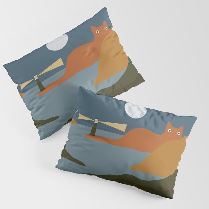 Cat Landscape 20 Pillow Sham Gallery Image 3