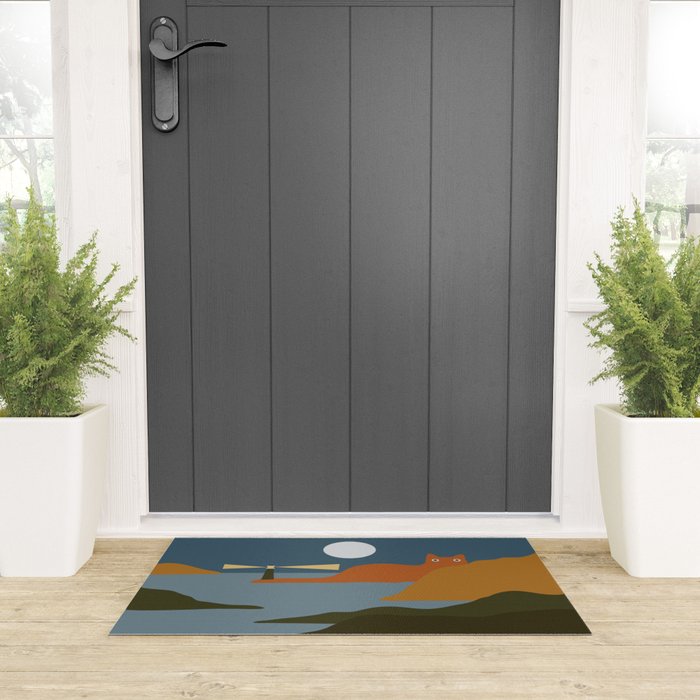 Cat Landscape 20 Welcome Mat Gallery Image 3