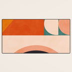 retro minimal geometric 1 Desk Mat Gallery Image 3