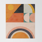 retro minimal geometric 1 Throw Blanket Gallery Image 2