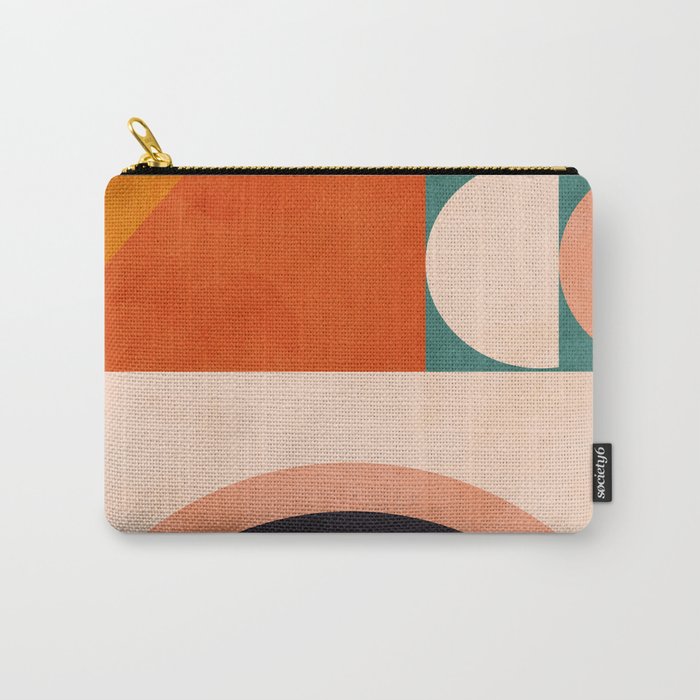 retro minimal geometric 1 Carry All Pouch Gallery Image 1
