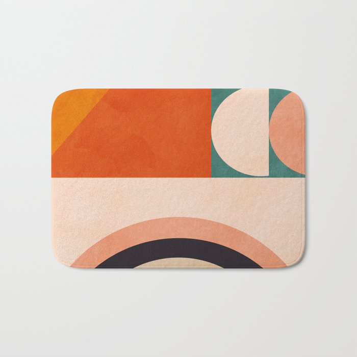retro minimal geometric 1 Bath Mat Gallery Image 1