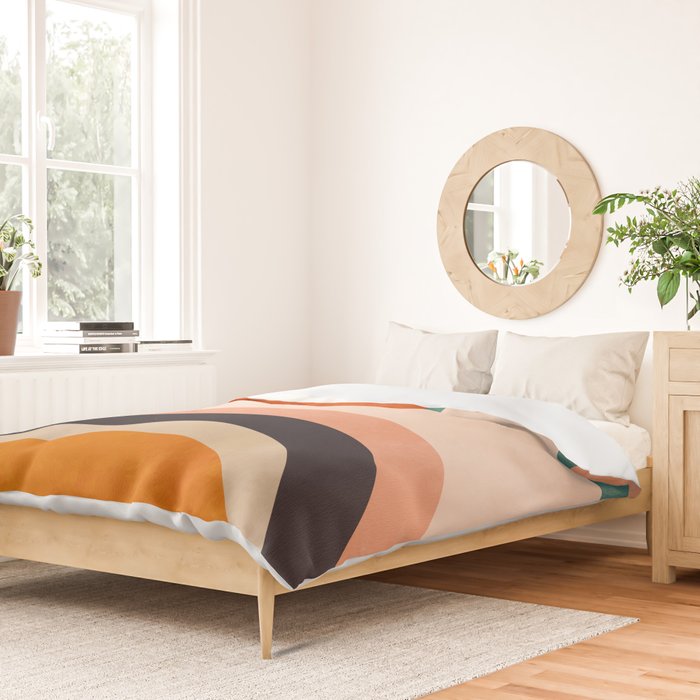 retro minimal geometric 1 Duvet Cover Gallery Image 2