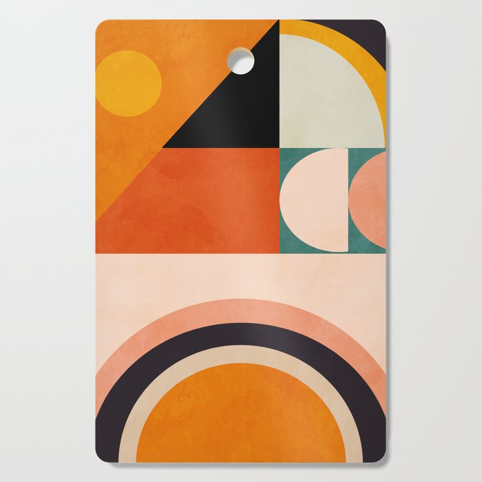 retro minimal geometric 1 Cutting Board Gallery Image 1