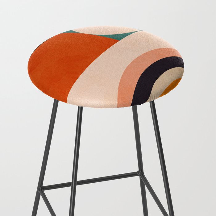 retro minimal geometric 1 Stool Gallery Image 2