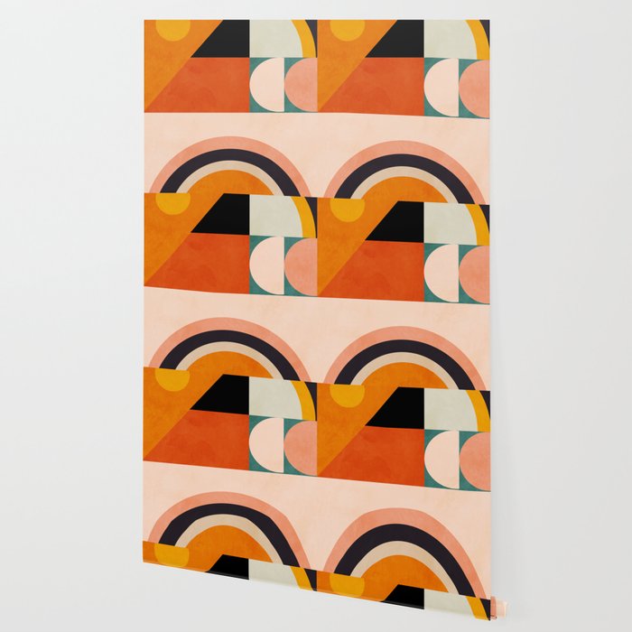 retro minimal geometric 1 Wallpaper Gallery Image 2