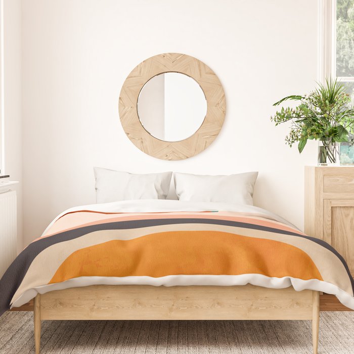 retro minimal geometric 1 Duvet Cover Gallery Image 3