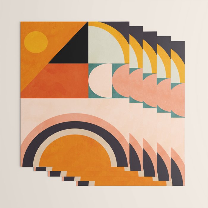retro minimal geometric 1 Wrapping Paper Gallery Image 3