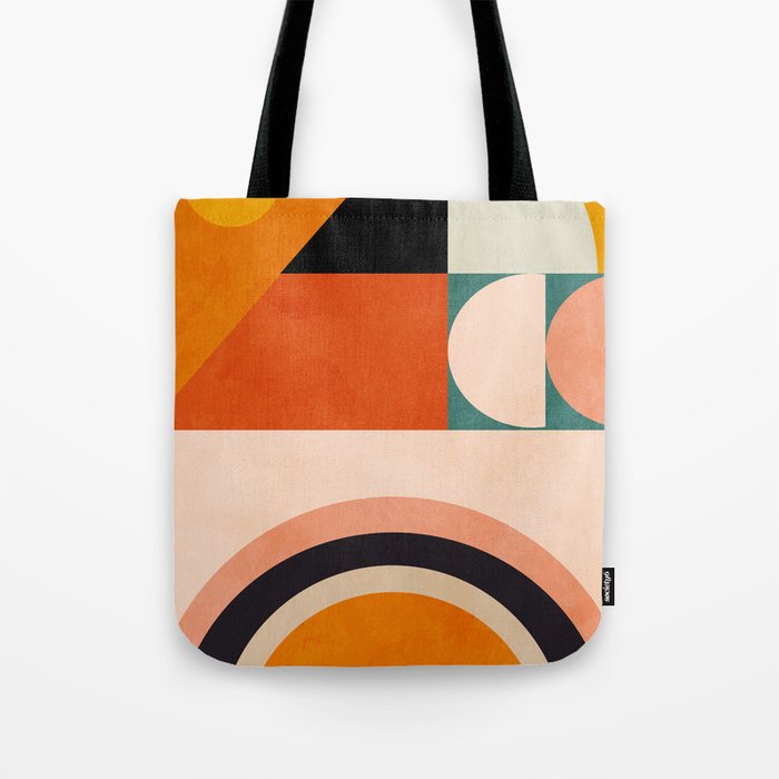 retro minimal geometric 1 Tote Bag Gallery Image 1