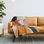 retro minimal geometric 1 Throw Blanket Gallery Image 1