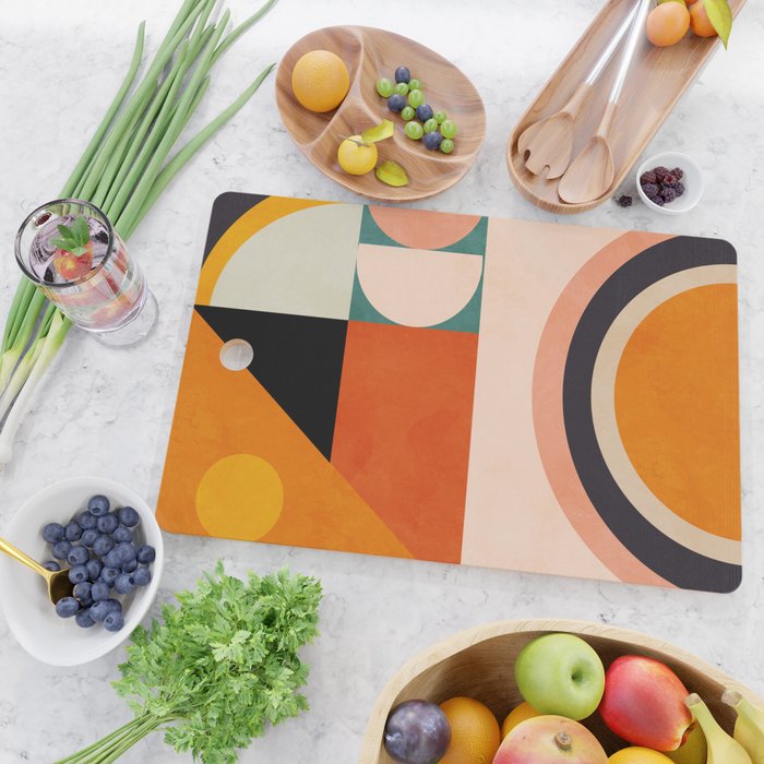 retro minimal geometric 1 Cutting Board Gallery Image 2