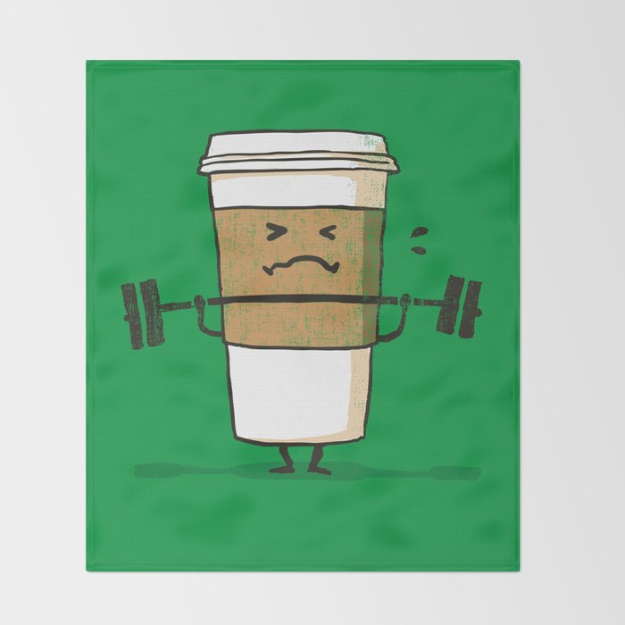 Strong Coffee Throw Blanket Gallery Image 2