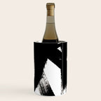 Brushstroke 2 - simple black and white Wine Chiller Gallery Image 1