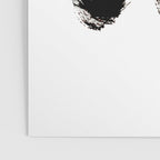 Brushstroke 2 - simple black and white Poster Gallery Image 3