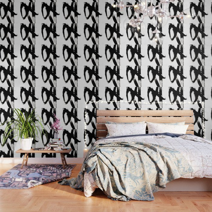 Brushstroke 2 - simple black and white Wallpaper Gallery Image 3