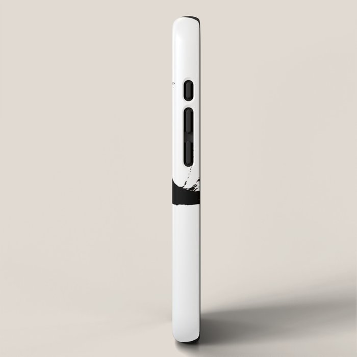 Brushstroke 2 - simple black and white iPhone Case Gallery Image 2