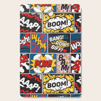 Modern Comic Book Superhero Pattern Color Colour Cartoon Lichtenstein Pop Art Cutting Board Gallery Image 1