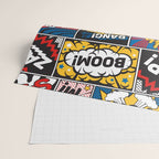 Modern Comic Book Superhero Pattern Color Colour Cartoon Lichtenstein Pop Art Wrapping Paper Gallery Image 2