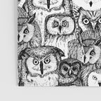 just owls black white Poster Gallery Image 3