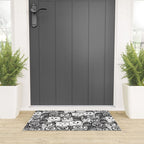 just owls black white Welcome Mat Gallery Image 3