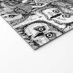 just owls black white Welcome Mat Gallery Image 2