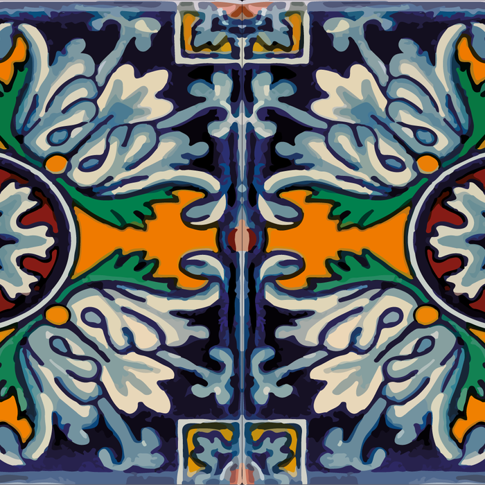 Mandala mexican talavera tile ceramic mosaic Coffee Mug Gallery Image 2