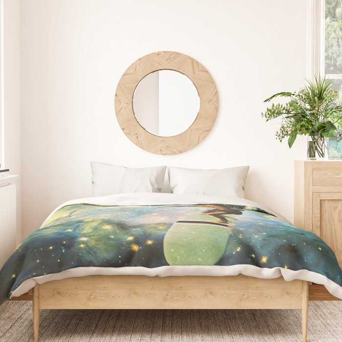 Cosmic Surfer Duvet Cover Gallery Image 3