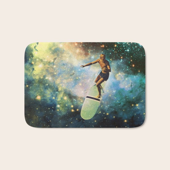 Cosmic Surfer Bath Mat Gallery Image 1