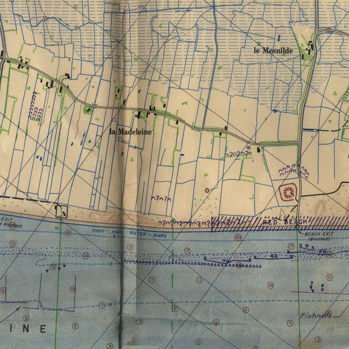 Vintage Utah Beach D-Day Invasion Map (1944) Coffee Mug Gallery Image 2