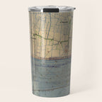 Vintage Utah Beach D-Day Invasion Map (1944) Travel Mug Gallery Image 1