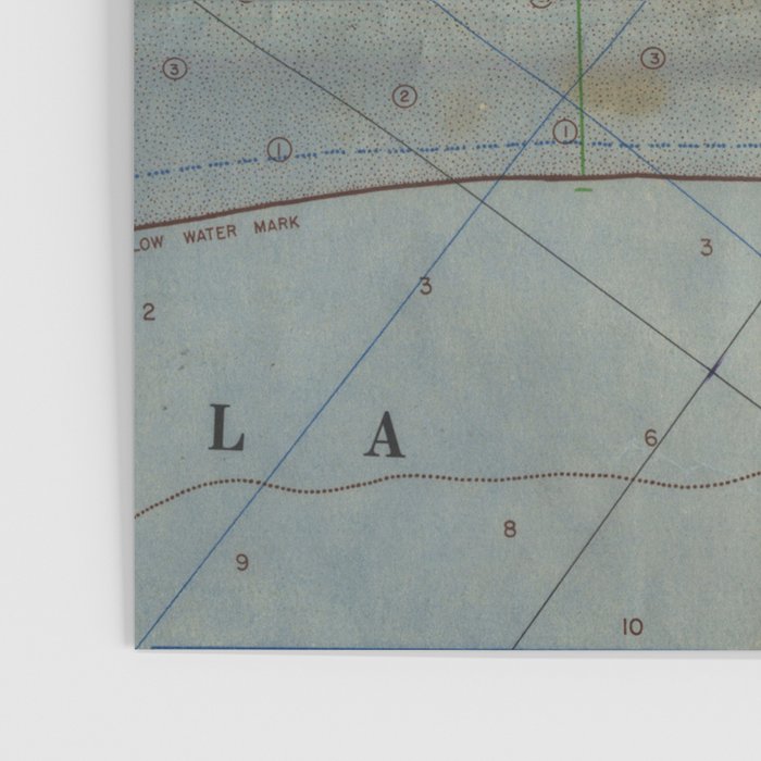 Vintage Utah Beach D-Day Invasion Map (1944) Poster Gallery Image 3
