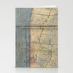 Vintage Utah Beach D-Day Invasion Map (1944) Stationery Card Gallery Image 2