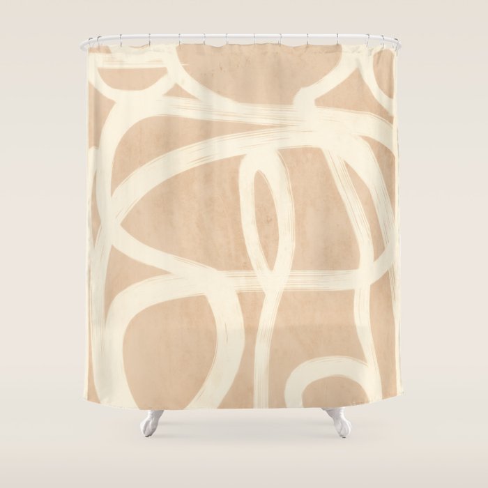 Abstract Lines 28 Shower Curtain Gallery Image 1