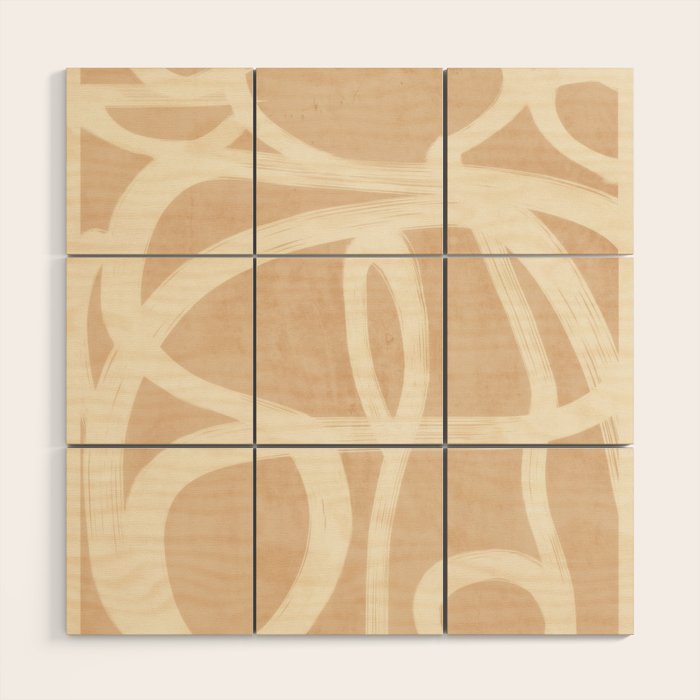 Abstract Lines 28 Wood Wall Art Gallery Image 1