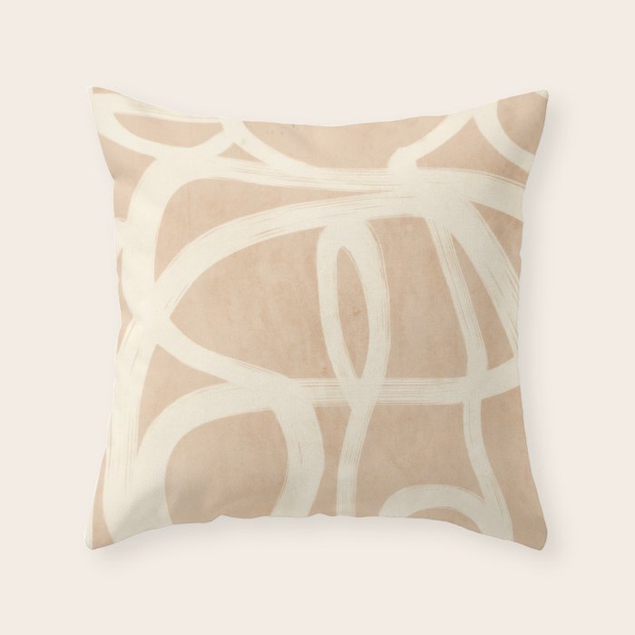 Abstract Lines 28 Throw Pillow Gallery Image 1