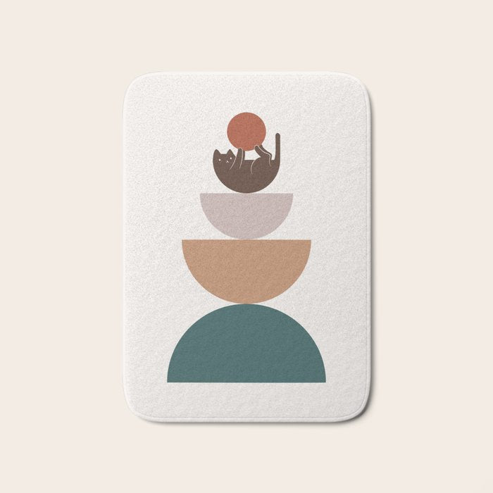 Cat Landscape 82 Bath Mat Gallery Image 1