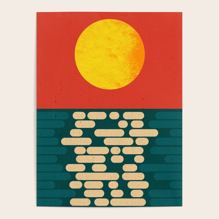 Sun Over The Sea - Afternoon Poster Gallery Image 1