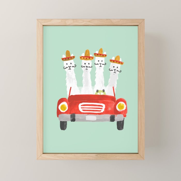 The four amigos Mini Art Print Gallery Image 1