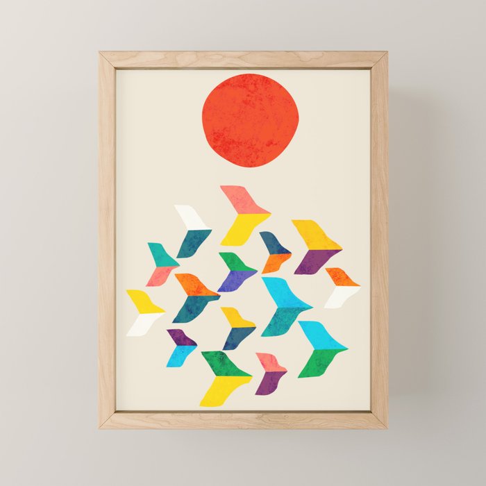 Great Bird Migration Mini Art Print Gallery Image 1