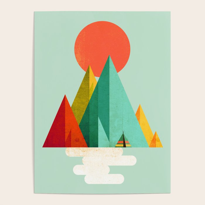 Little Geometric Tipi Poster Gallery Image 1