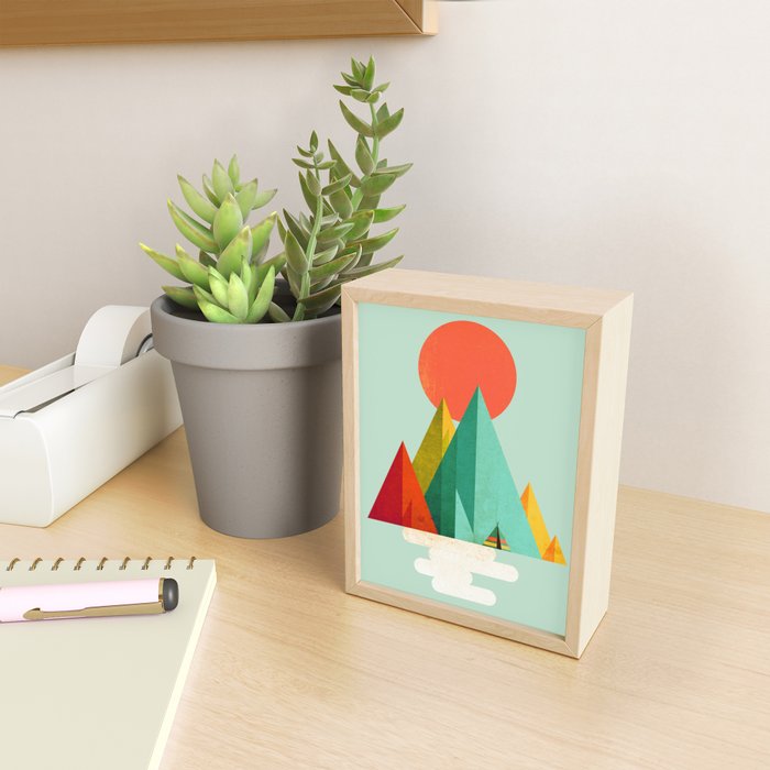Little Geometric Tipi Mini Art Print Gallery Image 2