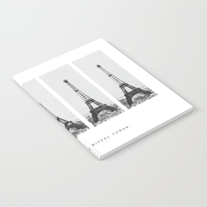 1888-1889 The Rise of the Eiffel Tower Construction Sequence black and white photography Notebook Gallery Image 2