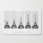 1888-1889 The Rise of the Eiffel Tower Construction Sequence black and white photography Cutting Board Gallery Image 1