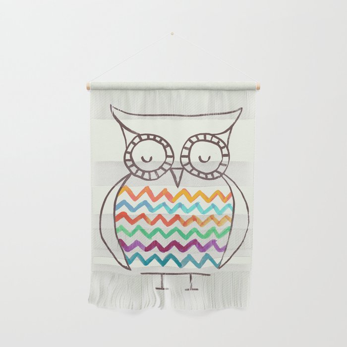 Chevron Owl Wall Hanging Gallery Image 1